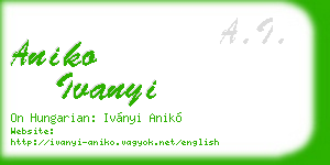 aniko ivanyi business card